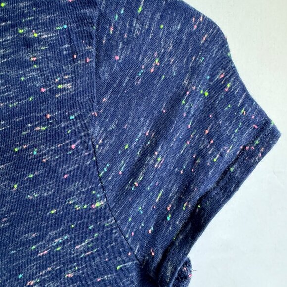 Lands End Girls Blue w/Rainbow Sprinkles Stretch Drop Tail Size 10-12 Med. - Picture 5 of 11